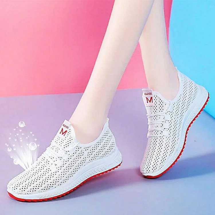 550 white mesh shoes