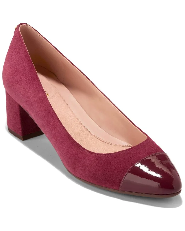 High heels for indoor fall lounging -Cole Haan Go To Suede & Leather Pump