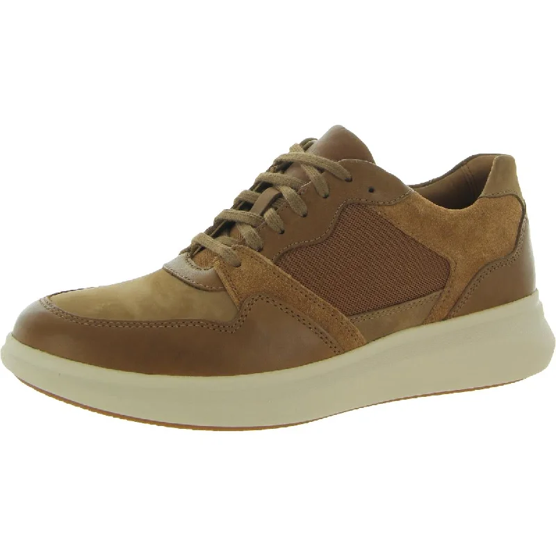 Athletic shoes for long trails -Unstructured by Clarks Mens Un Globe Run Leather Casual and Fashion Sneakers