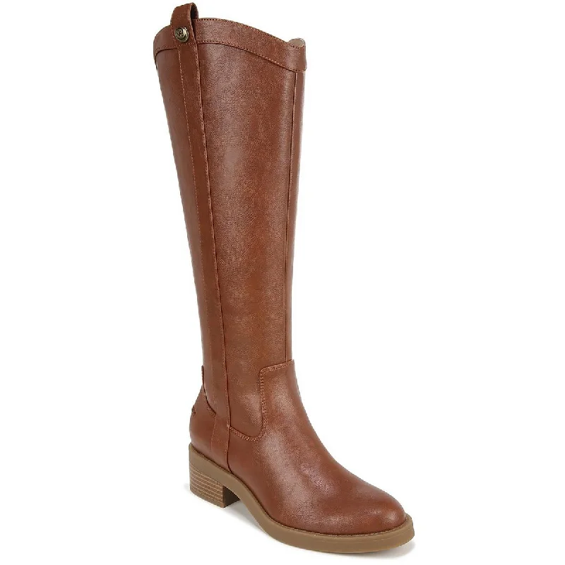 Boots for fireside trail nights -LifeStride Womens Bridgett Faux Leather Wide Calf Knee-High Boots