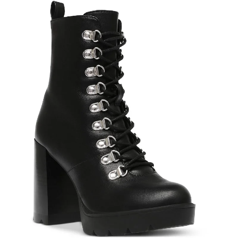 Boots for tepid hill strolls -DV By Dolce Vita Womens Dreek Faux Leather Ankle Combat & Lace-up Boots