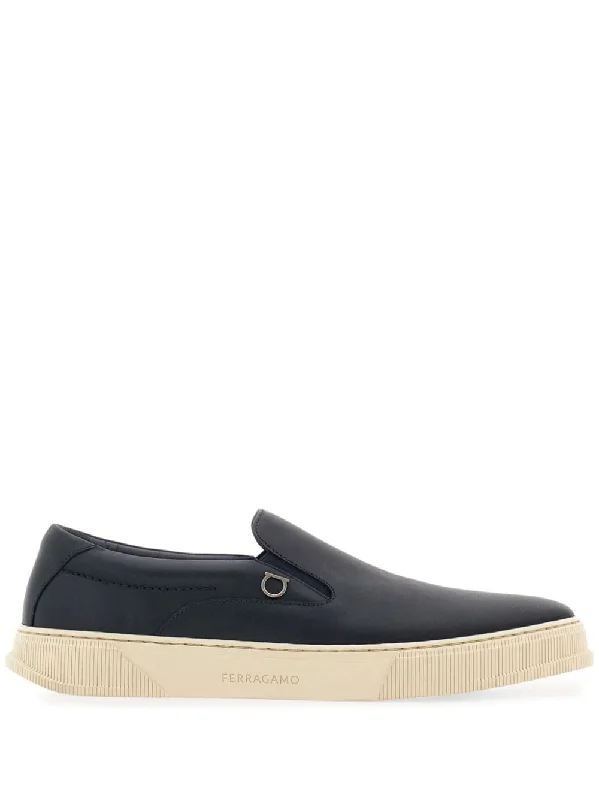 Athletic shoes for damp hikes -Ferragamo Men's Premium Leather Slip-Ons