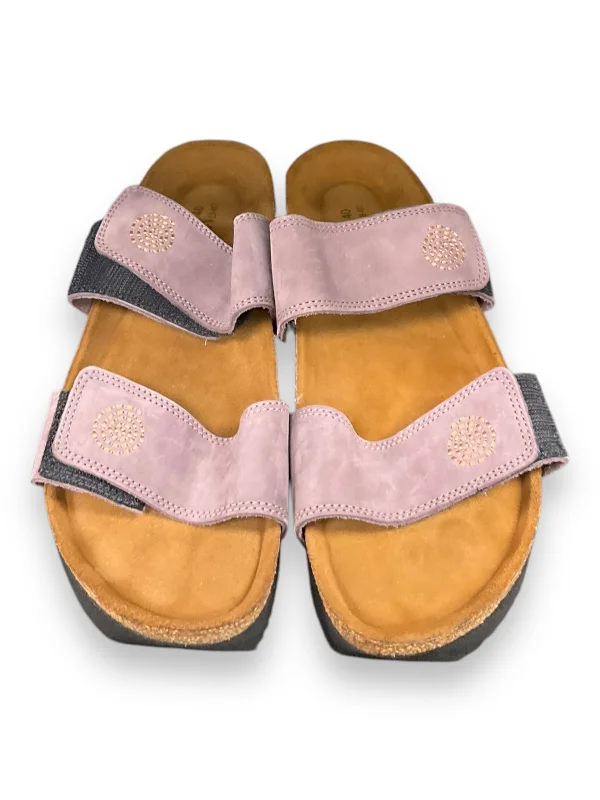 Flats with lively frost scenes -Sandals Flats By Naot In Purple, Size: 9