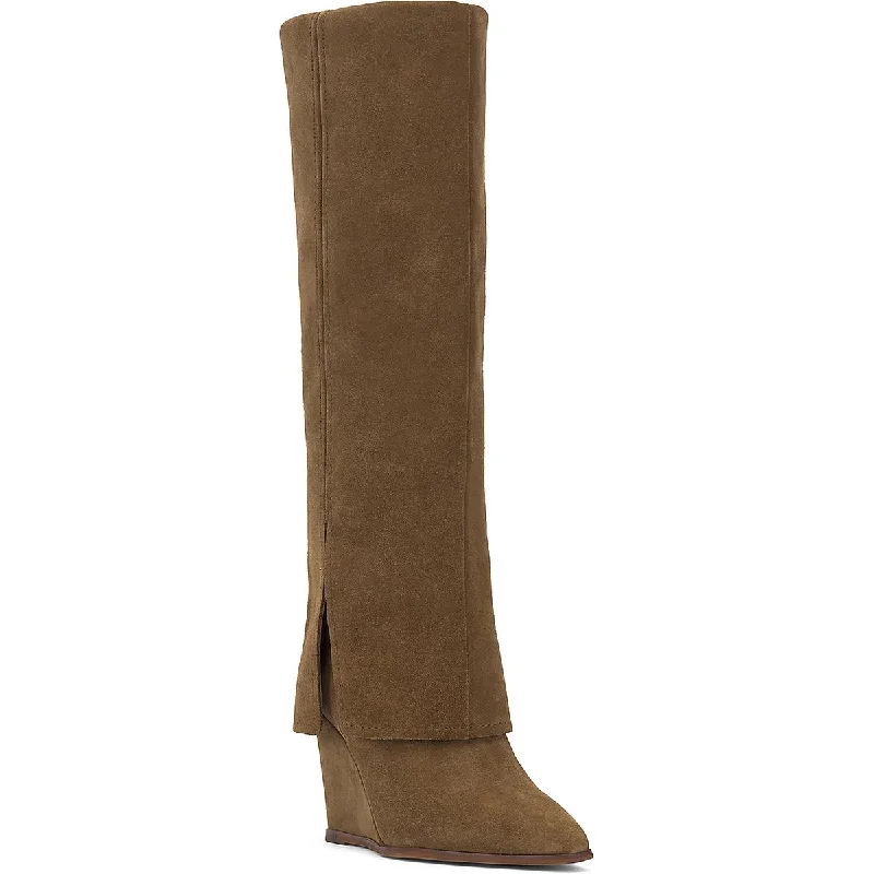 Deal boots with ridge repose -Vince Camuto Womens Tibani Padded Insole Heels Knee-High Boots