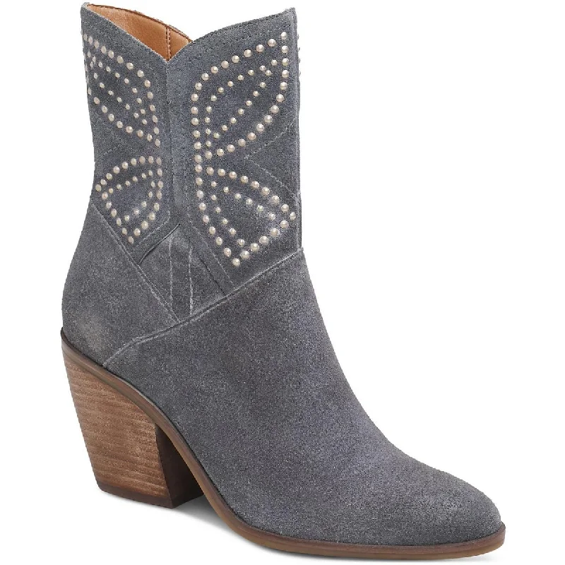 Boots with ridge trail vibes -Lucky Brand Womens Lakelon Suede Cowboy, Western Boots