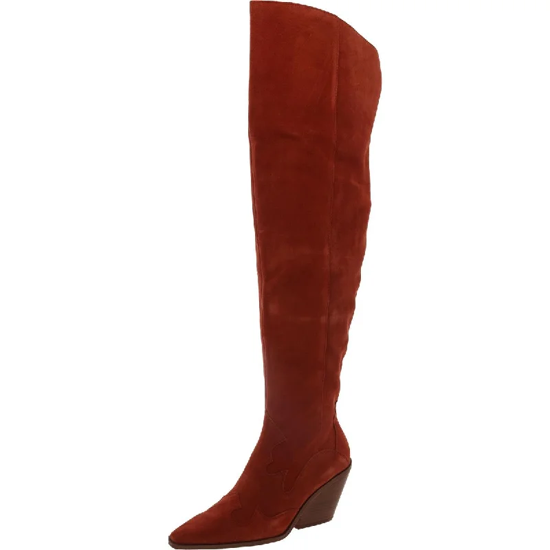 Boots with quiet ridge repose -Vince Camuto Womens Shaharla 2 Suede Wide Calf Over-The-Knee Boots