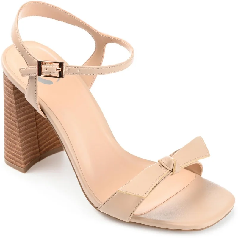 Comfortable sandals for hot beach evenings-Journee Collection Womens dianne Faux Suede Block Heel Ankle Strap