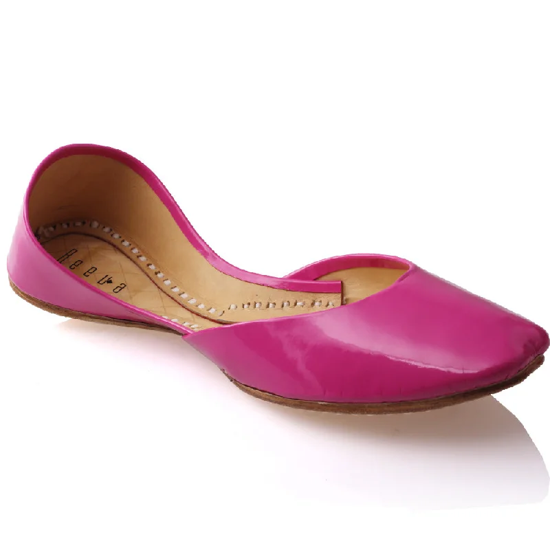 Slippers with easy nap treads -Womens ‘Nista’ Leather Indian Slipper Pumps