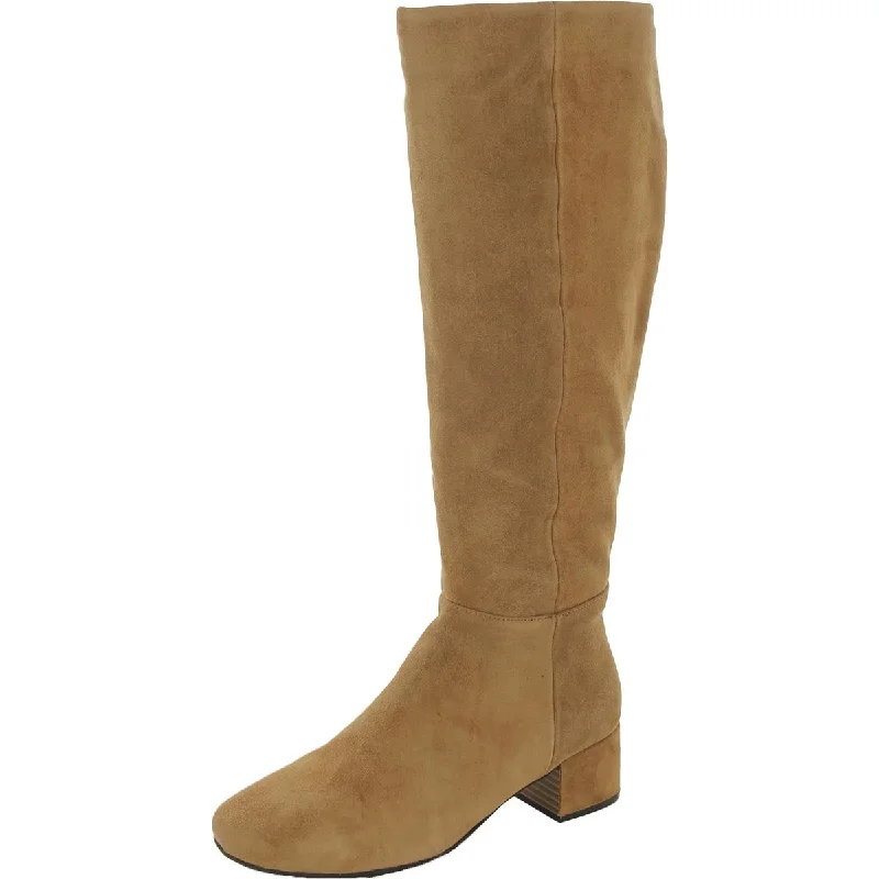 Classic boots with clean ridges -Gentle Souls by Kenneth Cole Womens Ella Stove Pipe Boot Leather Knee-High Boots