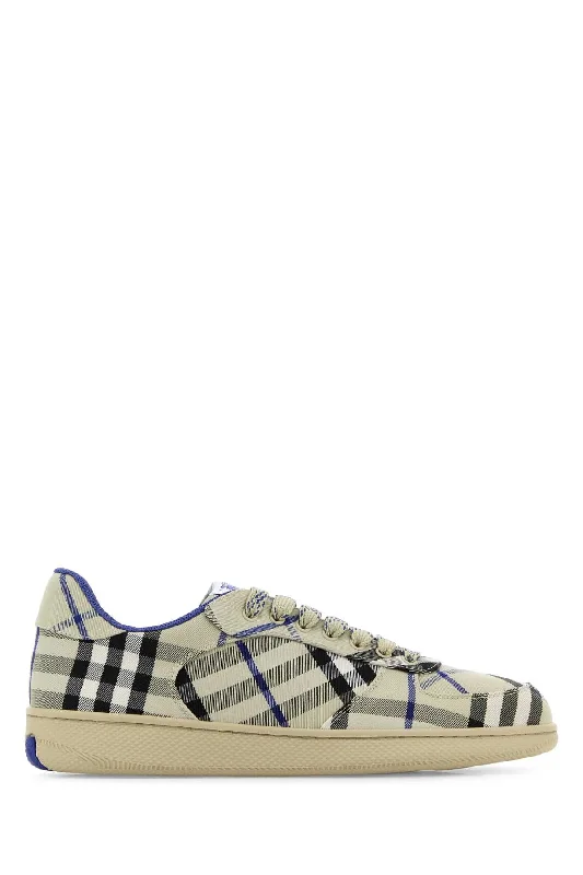 Athletic shoes for race jogs -BURBERRY Terrace Check Sneakers for Men