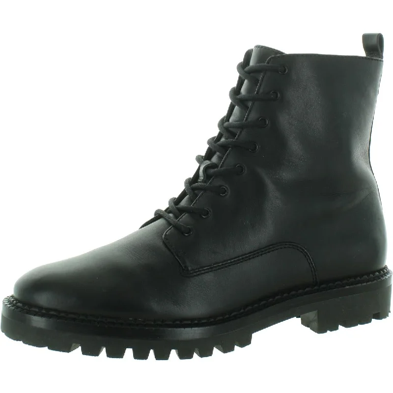 Ritzy boots with ridge spoils -Vince Womens Cabria Lug Zipper Water Repellent Combat & Lace-up Boots