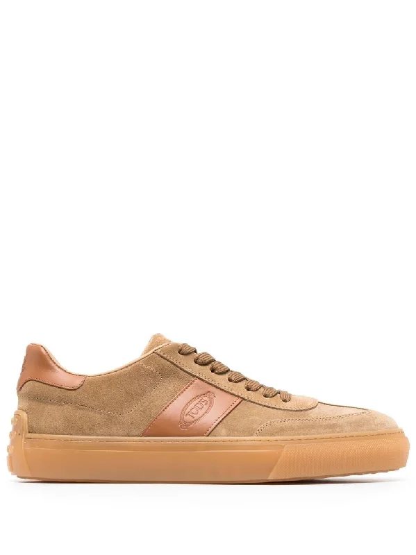 Athletic shoes with ergonomic fit -TOD'S Classic Suede Low-Top Sneakers for Men