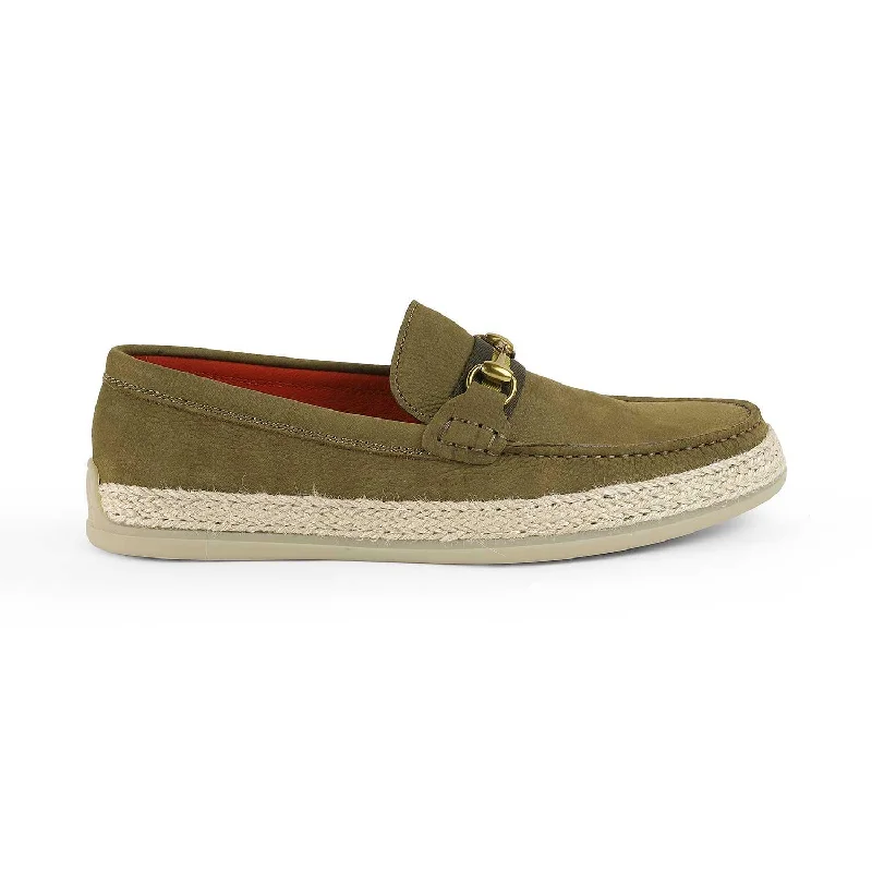 Fashionable loafers for warm night strolls-Tresmode Brad Green Men's Suede Leather Loafers