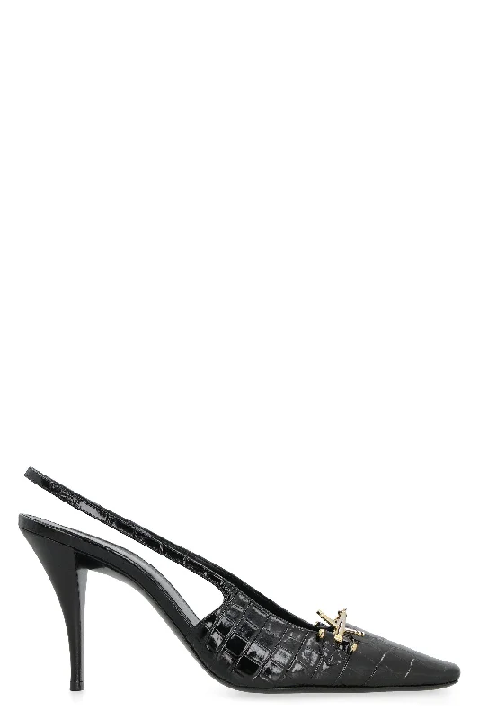 High heels for seniors’ evening ease -SAINT LAURENT Sleek Blade 90 Mini Pumps for Women