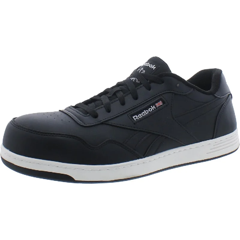 Athletic shoes with adaptive soles -Reebok Mens Club Memt Work Leather Casual And Fashion Sneakers