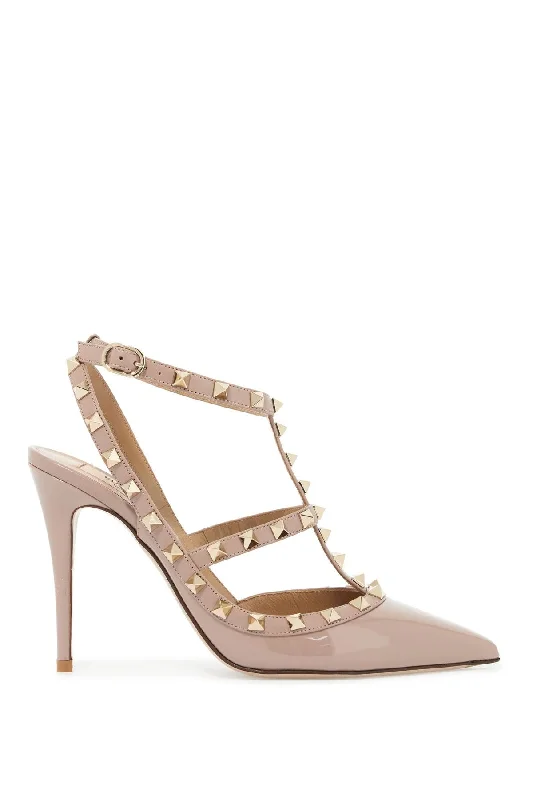 High heels for dusk orchard events -VALENTINO GARAVANI Chic Studded Slingback Pumps