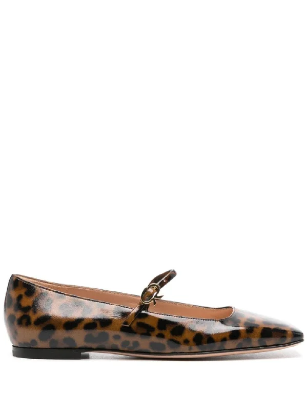 High heels for men with ankle padding -GIANVITO ROSSI Leopard Print Mini Pumps for Women