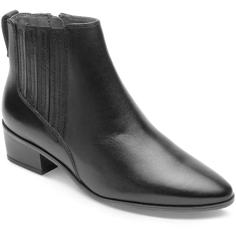 Mild boots for tender soles -Rockport Womens Geovana  Leather Chelsea Boots