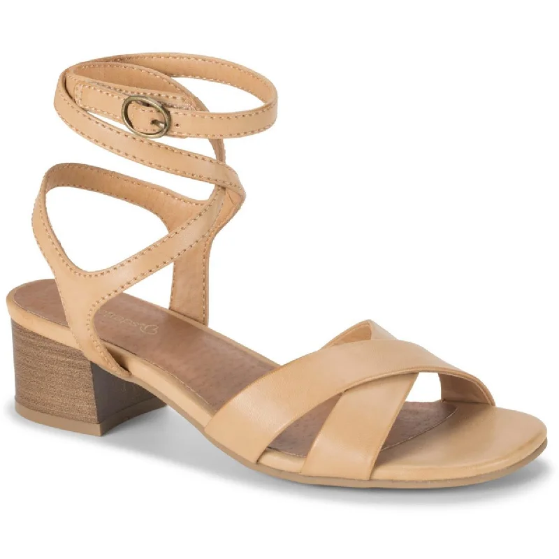 Cheap sandals for quick coastal evenings-Baretraps Womens Valerie Faux Leather Open Toe Ankle Strap