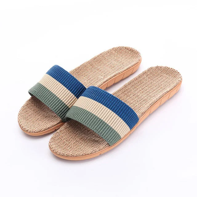 Slippers with quiet nap hush -Women Fashion Flip Flops Flat Slides Soft Soles Slippers