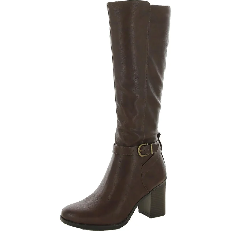 Dusky boots for subtle style -Naturalizer Womens Joslynn Faux Leather Knee-High Boots