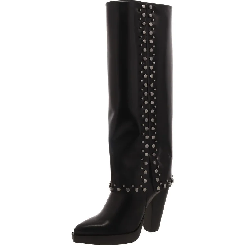 Boots with hard ridge beds -Vince Camuto Womens Neltenni2 Leather Pointed Toe Knee-High Boots