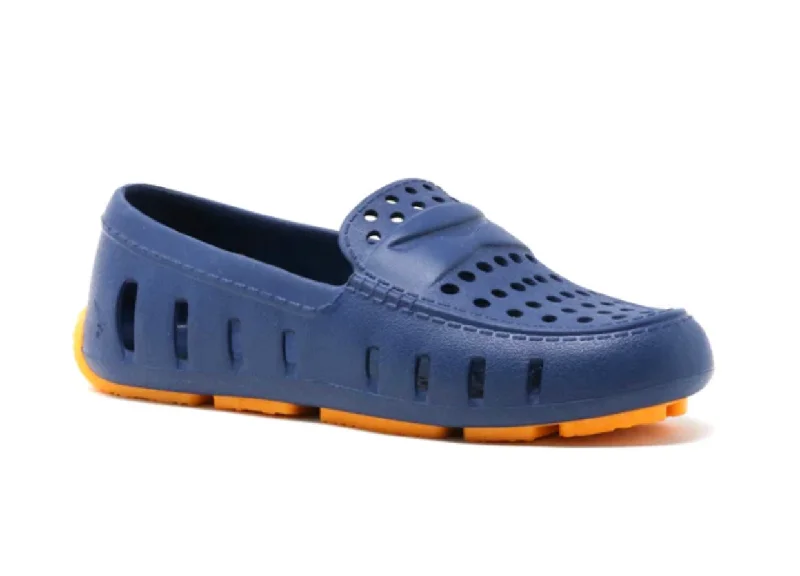 Affordable loafers for budget evening strolls-Navy/Orange Floafers