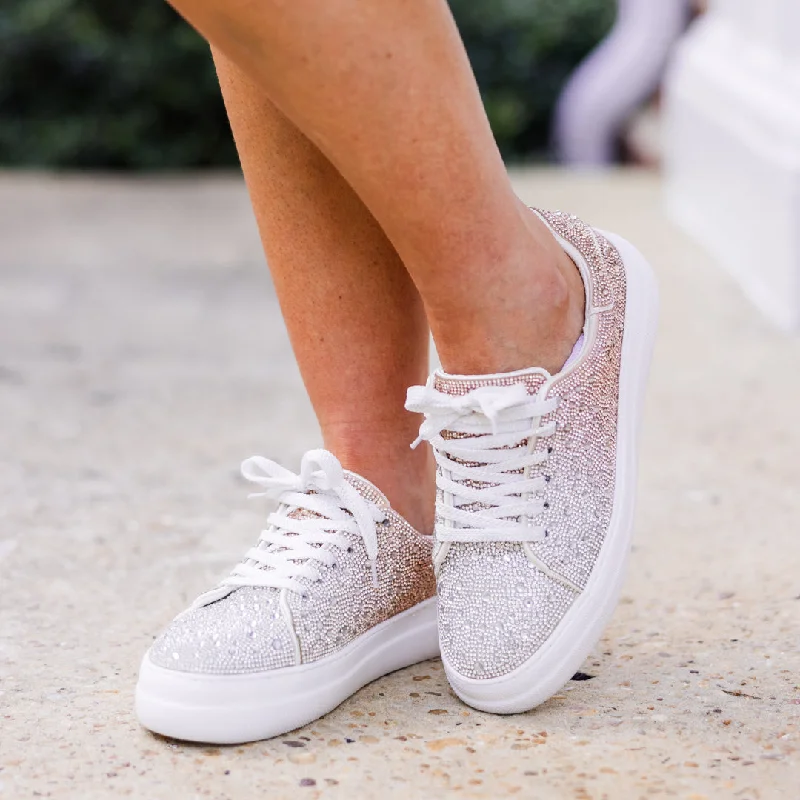 Athletic shoes with lively hues -Corky's: Soles For Souls Sneakers, Gold-Silver