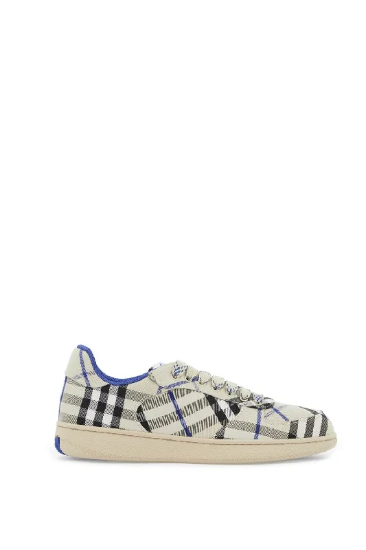 Athletic shoes for sporty youth -BURBERRY Classic Check Print Sneakers for Men