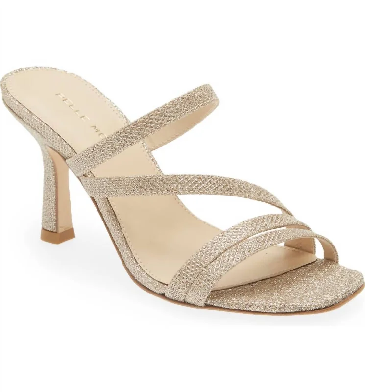 High heels with comfy heel linings -Ostin Heel In Gold