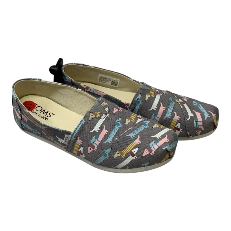 Flats for long snow suppers -Shoes Flats By Toms In Grey, Size: 6.5