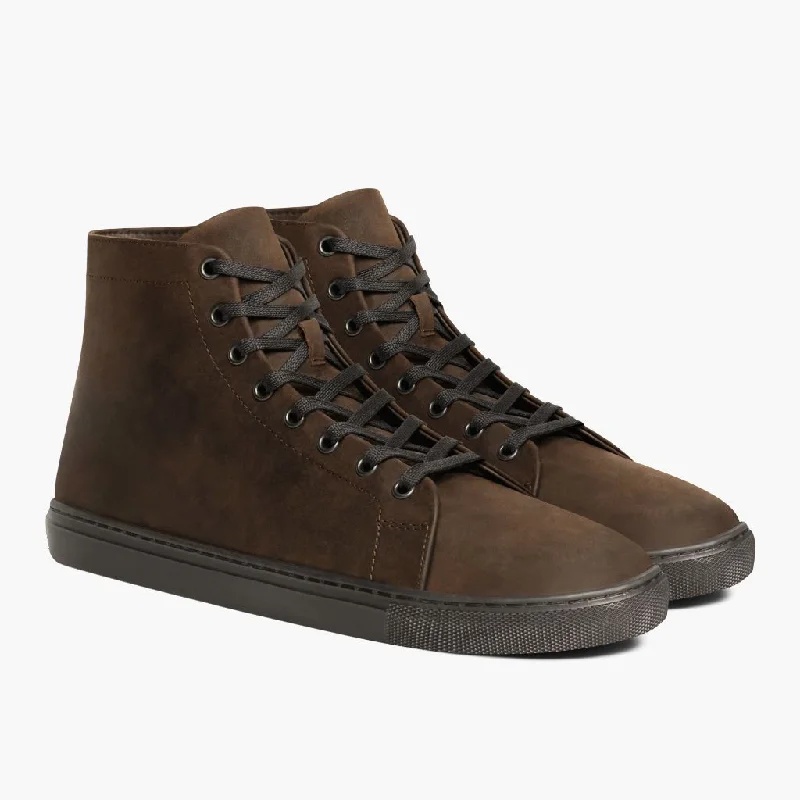 Athletic shoes with steady linings -Premier High Top | Tobacco