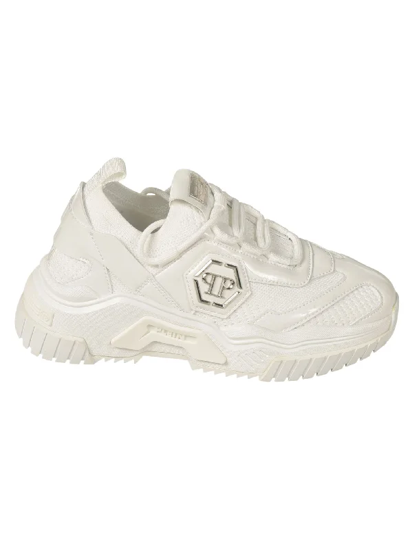 Athletic shoes with durable stitching -Philipp Plein Unisex Light Sneakers