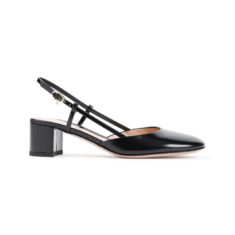 High heels for casual dusk strolls -GIANVITO ROSSI Slingback Pumps - 5cm Heel Height