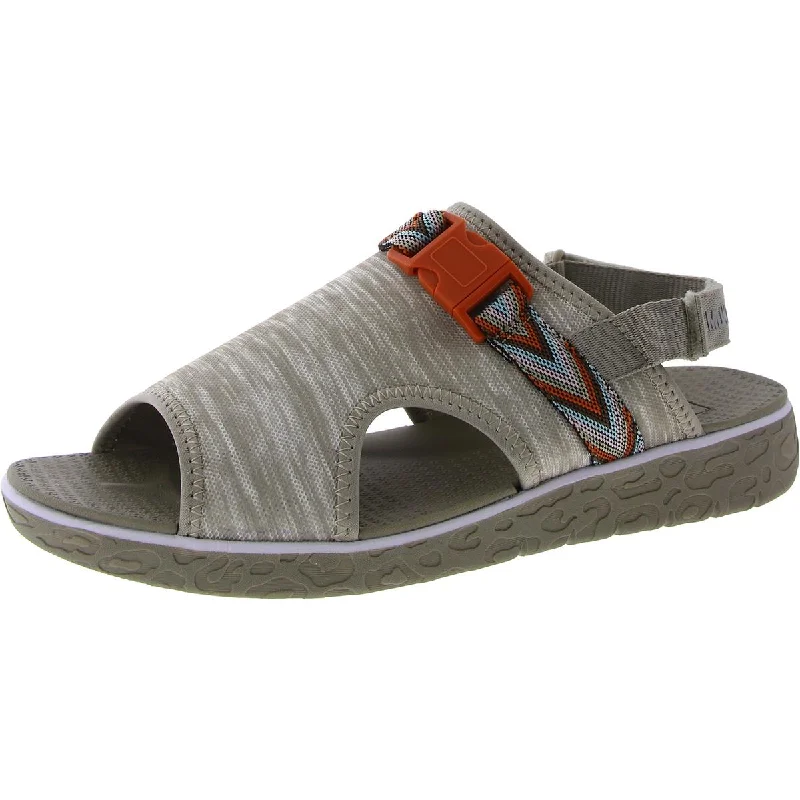 Fashionable sandals for warm coastal evenings-Muk Luks Womens Boardwalk Parade Microfiber Slingback Mule Sandals