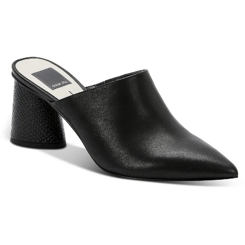 Stylish sandals for evening shore evenings-Dolce Vita Womens AYDIN Leather Slip On Mules