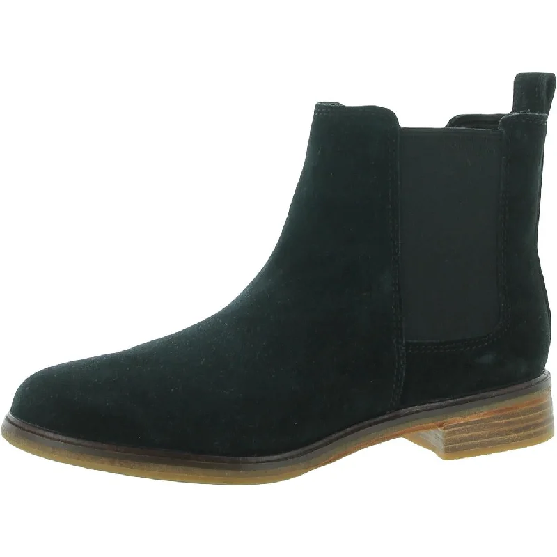 Groove boots for ridge flair -Clarks Womens Clarkdale Arlo Suede Pull On Chelsea Boots