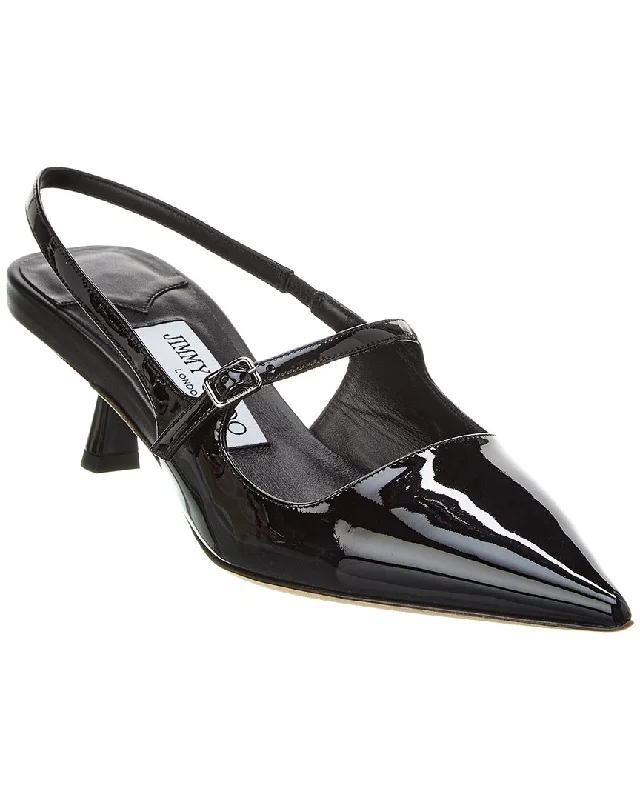 High heels for chilly vineyard nights -Jimmy Choo Didi 45 Patent Slingback Pump