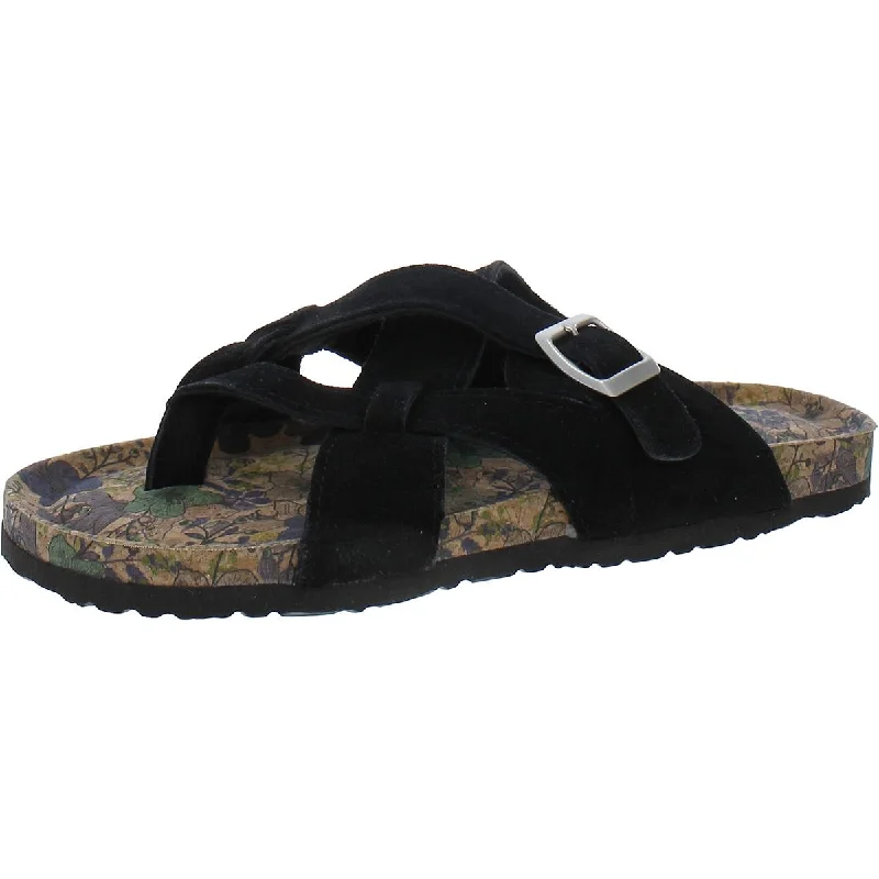 Durable sandals for tough shore evenings-Muk Luks Womens Suede Slide Sandals