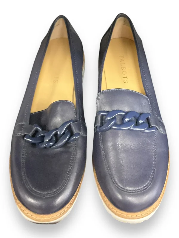 Flats for snowy café meetups -Shoes Flats By Talbots In Navy, Size: 7