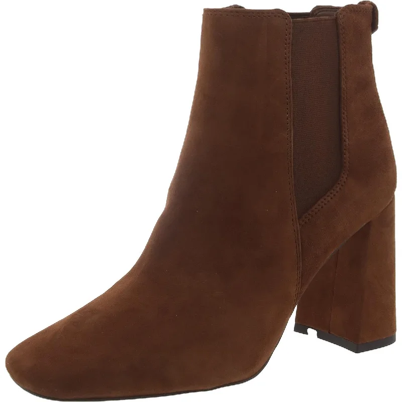 Boots with neat ridge piles -Sam Edelman Womens Chiara Suede Ankle Chelsea Boots